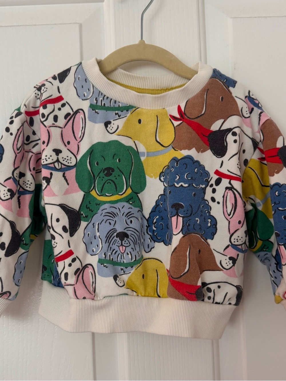 Mini Boden Colorful Puppy Print Sweatshirt - Multi - 2-3T